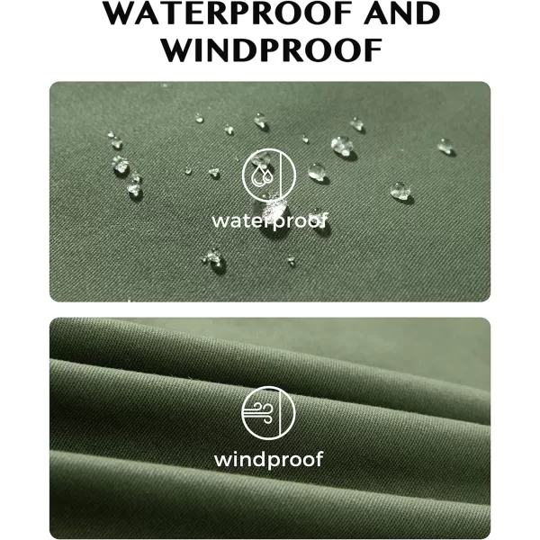 WenVen Womens Winter Water Resistant Parka Coat Puffer Jacket with Removable HoodArmy Green