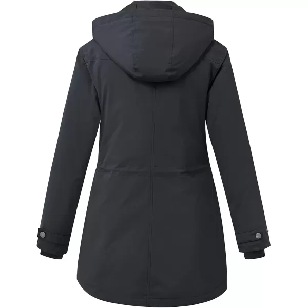 imageWenVen Womens Waterproof Winter Coats Warm Thicken Puffer Jackets with Detachable HoodGrey