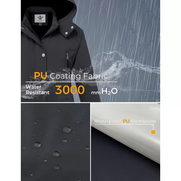 imageWenVen Womens Waterproof Winter Coats Warm Thicken Puffer Jackets with Detachable HoodGrey