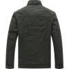 imageWenVen Mens Winter Puffer Coat Cotton Windbreaker Parka Fleece JacketArmy Green