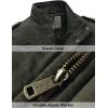 imageWenVen Mens Winter Puffer Coat Cotton Windbreaker Parka Fleece JacketArmy Green