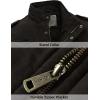 imageWenVen Mens Winter Puffer Coat Cotton Windbreaker Parka Fleece JacketBlack