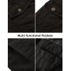 imageWenVen Mens Winter Puffer Coat Cotton Windbreaker Parka Fleece JacketBlack