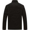 imageWenVen Mens Winter Puffer Coat Cotton Windbreaker Parka Fleece JacketBlack