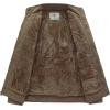 imageWenVen Mens Winter Puffer Coat Cotton Windbreaker Parka Fleece JacketCamel