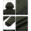imageWenVen Womens Winter Hooded Long Coat Waterproof Warm Thick Puffer JacketArmy Green