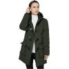 imageWenVen Womens Winter Hooded Long Coat Waterproof Warm Thick Puffer JacketArmy Green