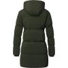 imageWenVen Womens Winter Hooded Long Coat Waterproof Warm Thick Puffer JacketArmy Green