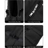 imageWenVen Womens Winter Hooded Long Coat Waterproof Warm Thick Puffer JacketBlack