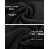 imageWenVen Womens Long Hoodie Dress Thicken Fleece Lined Pullover SweatshirtBlack