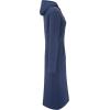 imageWenVen Womens Long Hoodie Dress Thicken Fleece Lined Pullover SweatshirtBlue