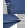 imageWenVen Womens Long Hoodie Dress Thicken Fleece Lined Pullover SweatshirtBlue