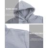 imageWenVen Womens Long Hoodie Dress Thicken Fleece Lined Pullover SweatshirtGrey