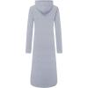 imageWenVen Womens Long Hoodie Dress Thicken Fleece Lined Pullover SweatshirtGrey