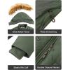 imageWenVen Womens Parka Winter Coats Warm Puffer Jacket with Removable Fur HoodArmy Green