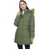 imageWenVen Womens Parka Winter Coats Warm Puffer Jacket with Removable Fur HoodArmy Green