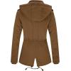 imageWenVen Womens Winter Thicken Cotton Coat Warm Parka Jacket with Removable HoodCoffee