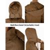 imageWenVen Womens Winter Thicken Cotton Coat Warm Parka Jacket with Removable HoodCoffee