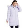 imageWenVen Womens Winter Thicken Puffer Coat Warm Jacket with Faux Fur Removable HoodLight Purple