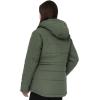 imageWenVen Womens Winter Water Resistant Warm Puffer Coat with Detachable HoodGreen