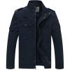 imageWenVen Mens Winter Puffer Coat Cotton Windbreaker Parka Fleece Jacket