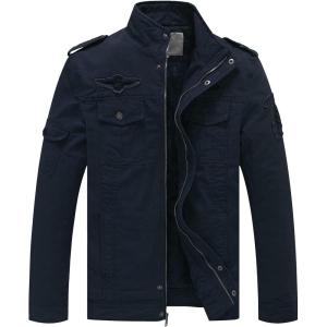 imageWenVen Mens Winter Puffer Coat Cotton Windbreaker Parka Fleece Jacket