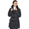 imageWenVen Womens Winter Hooded Long Coat Waterproof Warm Thick Puffer JacketDark Grey