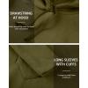 imageWenVen Womens Long Hoodie Dress Thicken Fleece Lined Pullover SweatshirtGreen