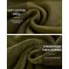 imageWenVen Womens Long Hoodie Dress Thicken Fleece Lined Pullover SweatshirtGreen