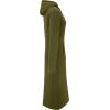 imageWenVen Womens Long Hoodie Dress Thicken Fleece Lined Pullover SweatshirtGreen