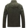 imageWenVen Mens Military Jacket Fleece Lined Winter Puffer Coat Cotton Windbreaker ParkaArmy Green
