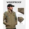 imageWenVen Mens Military Jacket Fleece Lined Winter Puffer Coat Cotton Windbreaker ParkaCamel