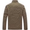 imageWenVen Mens Military Jacket Fleece Lined Winter Puffer Coat Cotton Windbreaker ParkaCamel