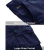 image:imageWenVen Mens Cotton Twill Cargo Shorts Classic Relaxed Fit Reg and Big amp Tall Sizes2021 Blue