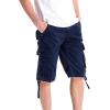 image:imageWenVen Mens Cotton Twill Cargo Shorts Classic Relaxed Fit Reg and Big amp Tall Sizes2021 Blue