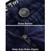 image:imageWenVen Mens Cotton Twill Cargo Shorts Classic Relaxed Fit Reg and Big amp Tall Sizes2021 Blue