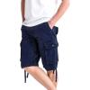 image:imageWenVen Mens Cotton Twill Cargo Shorts Classic Relaxed Fit Reg and Big amp Tall Sizes2021 Blue
