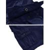 image:imageWenVen Mens Cotton Twill Cargo Shorts Classic Relaxed Fit Reg and Big amp Tall Sizes2021 Blue