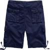image:imageWenVen Mens Cotton Twill Cargo Shorts Classic Relaxed Fit Reg and Big amp Tall Sizes2021 Blue