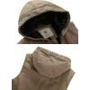 image:imageWenVen Mens Quilted Lined Multi Pockets Casual Vest with Hood