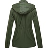 image:imageWenVen Womens Casual Cotton Military Jacket Lightweight Hooded Anorak CoatArmy Green