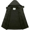 image:imageWenVen Womens Casual Cotton Military Jacket Lightweight Hooded Anorak CoatArmy Green