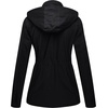 image:imageWenVen Womens Casual Cotton Military Jacket Lightweight Hooded Anorak CoatBlack