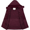 image:imageWenVen Womens Casual Cotton Military Jacket Lightweight Hooded Anorak CoatDeep Wine