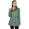 image:imageWenVen Womens Casual Cotton Military Jacket Lightweight Hooded Anorak CoatGreen
