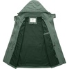 image:imageWenVen Womens Casual Cotton Military Jacket Lightweight Hooded Anorak CoatGreen
