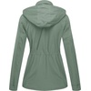 image:imageWenVen Womens Casual Cotton Military Jacket Lightweight Hooded Anorak CoatGreen