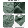 image:imageWenVen Womens Casual Cotton Military Jacket Lightweight Hooded Anorak CoatGreen