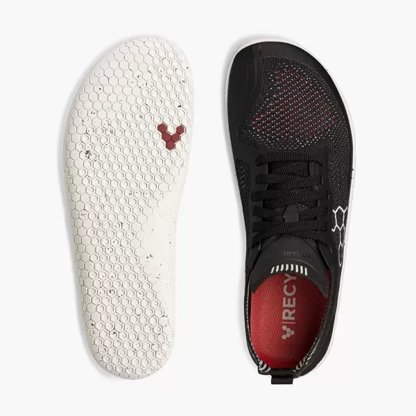 Vivobarefoot Geo Racer Knit Mens Vegan UltraLight Trainers with Barefoot Sole ObsidianVivobarefoot Geo Racer Knit Mens Vegan UltraLight Trainers with Barefoot Sole Obsidian