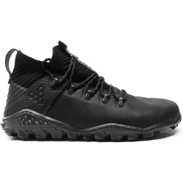 Vivobarefoot Magna Forest ESC Mens Leather and Wool Hiking Trainers with Barefoot SoleObsidian